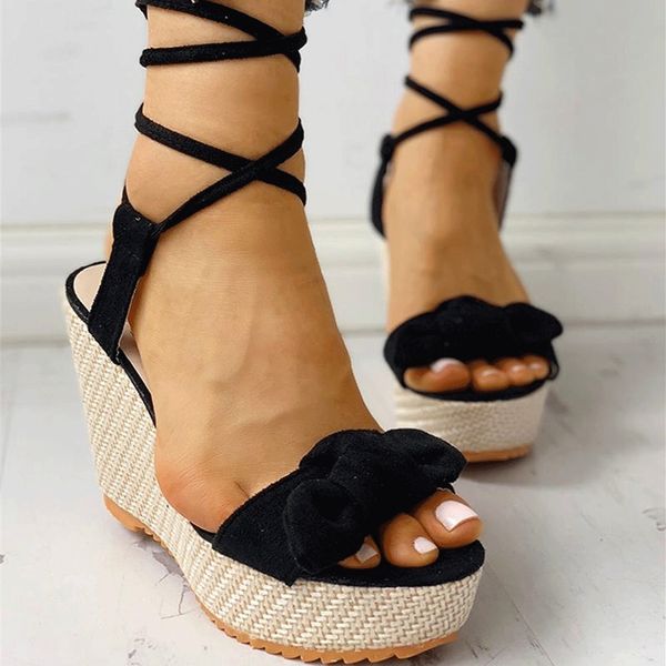 sarairis 2020 dropship wedges shoes high heels casual platform fashion sweet bow summer ankle-wrap women shoes woman sandals t200529, Black
sarairis 2020 dropship wedges shoes high heels casual platform fashion sweet bow summer ankle-wrap women shoes woman sandals t200529, Black