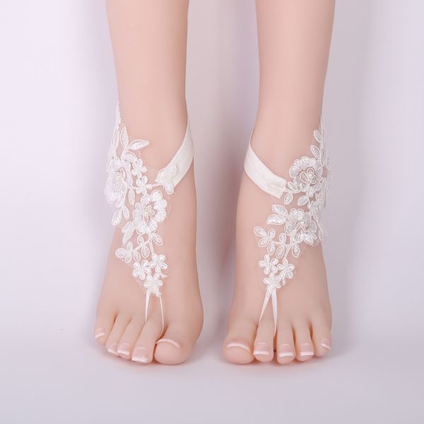 newly 1 pair women bridal beach foot chain wedding anklets lace decor barefoot chain fif66, Red;blue
newly 1 pair women bridal beach foot chain wedding anklets lace decor barefoot chain fif66, Red;blue