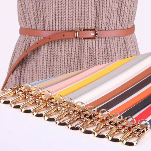 women faux leather belt solid color thin skinny waist belt adjustable female dress wild belts strap, Black;brown
women faux leather belt solid color thin skinny waist belt adjustable female dress wild belts strap, Black;brown