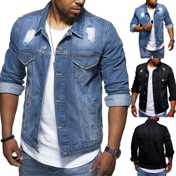 men's jackets men's fashion denim jacket 2021 chaqueta hombre long sleeve hole lapel pocket retro blouse m-2xl, Black;brown
men's jackets men's fashion denim jacket 2021 chaqueta hombre long sleeve hole lapel pocket retro blouse m-2xl, Black;brown