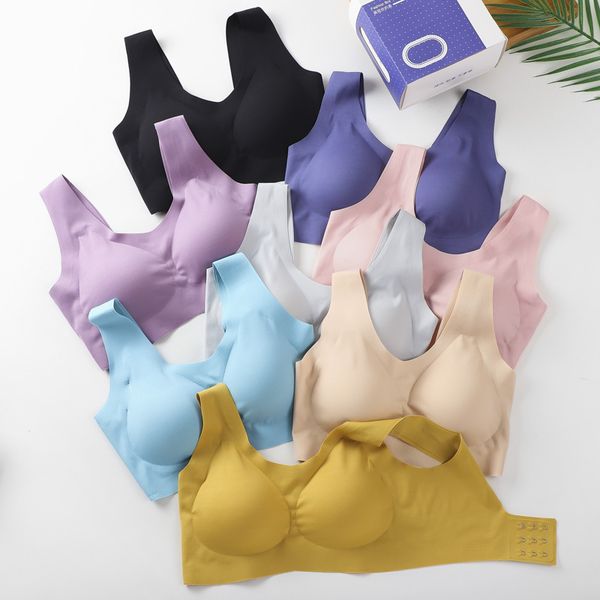 bras summer seamless latex chest pad bra one-piece underwear female comfortable and breathable thin sports sleep, Red;black
bras summer seamless latex chest pad bra one-piece underwear female comfortable and breathable thin sports sleep, Red;black