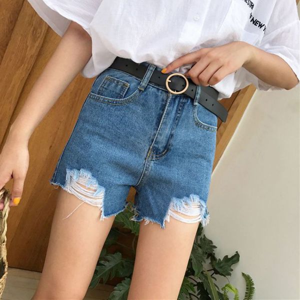 women summer solid color high waist slim casual wide leg denim loose wild female denim shorts x, White;black
women summer solid color high waist slim casual wide leg denim loose wild female denim shorts x, White;black