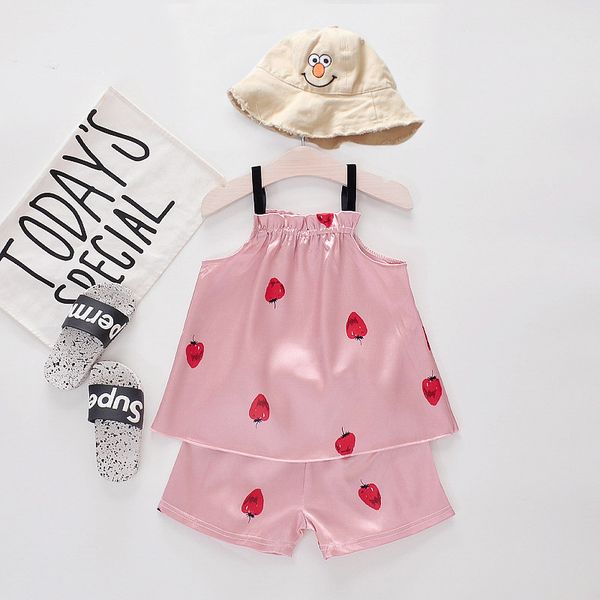 summer girls vest + shorts suits children's pajamas sleepwear set toddler kids baby home sleepwear satin infant baby girls nightwear, Blue;red
summer girls vest + shorts suits children's pajamas sleepwear set toddler kids baby home sleepwear satin infant baby girls nightwear, Blue;red