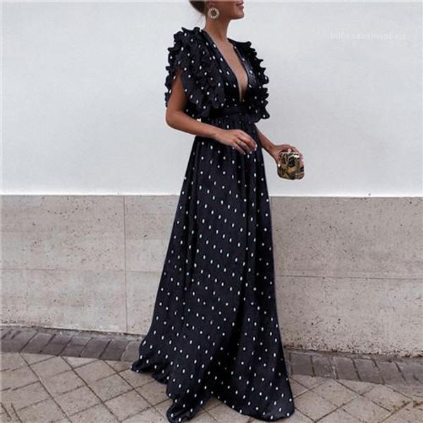 neck point print fashion casual clothing floor length female apparel womens summer batwing sleeve dresses v, Black;gray
neck point print fashion casual clothing floor length female apparel womens summer batwing sleeve dresses v, Black;gray