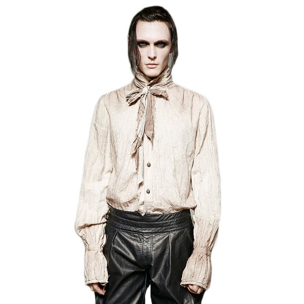 steam punk fashion men tie shirt vintage do old washed gothic shirts black white blouses men's dress shirts y-714, White;black
steam punk fashion men tie shirt vintage do old washed gothic shirts black white blouses men's dress shirts y-714, White;black