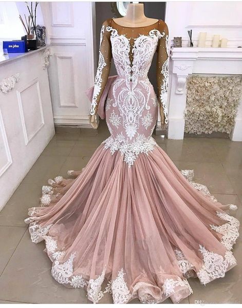 pink mermaid evening dresses long sleeves beads lace applique sheer neck sweep train illusion bodice evening gown formal wear vestido, Black;red
pink mermaid evening dresses long sleeves beads lace applique sheer neck sweep train illusion bodice evening gown formal wear vestido, Black;red