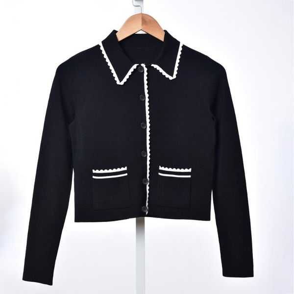 2020 spring and summer new aristocratic temperament short lace embroidery line women's knit, White
2020 spring and summer new aristocratic temperament short lace embroidery line women's knit, White
