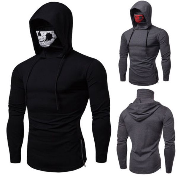 2019 new men hooded sweatshirt high neck long sleeve slim fit high collar hooded sweatshirt winter autumn men casual outwear, Black
2019 new men hooded sweatshirt high neck long sleeve slim fit high collar hooded sweatshirt winter autumn men casual outwear, Black