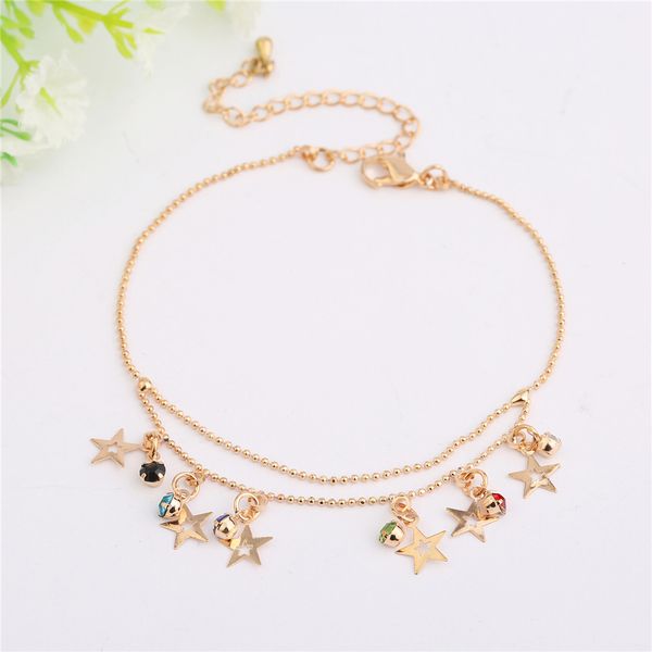europe and america accessories summer versatile tong zhu lian foot ornaments -star anklet women's, Red;blue
europe and america accessories summer versatile tong zhu lian foot ornaments -star anklet women's, Red;blue