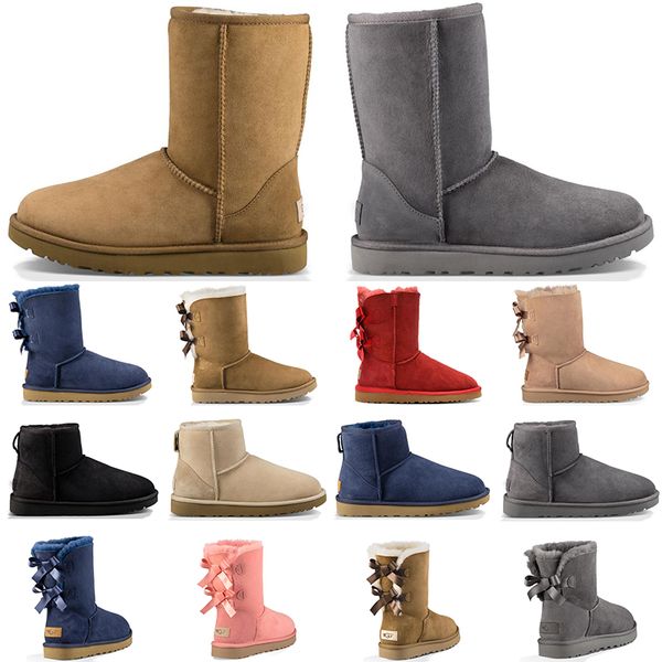 Wholesale Luxury Designer Australia women winter snow boots classic ankle kneel shoes short bow fur boot black Chestnut fashion size 36-41
Wholesale Luxury Designer Australia women winter snow boots classic ankle kneel shoes short bow fur boot black Chestnut fashion size 36-41