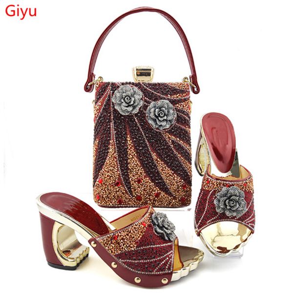 new wine color italian shoes with matching bags african women shoes and bags set for prom party summer sandal yu1-13, Black
new wine color italian shoes with matching bags african women shoes and bags set for prom party summer sandal yu1-13, Black