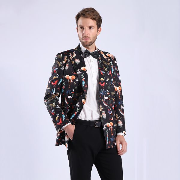 2019 animal printed double-breasted men blazers new arrival black slim fit 58 jacket coat casual event party blazer masculino, White;black
2019 animal printed double-breasted men blazers new arrival black slim fit 58 jacket coat casual event party blazer masculino, White;black