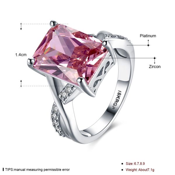 garilina new trinket pink cz ring for women silver fille wedding bands anniversary ring r2172, Slivery;golden
garilina new trinket pink cz ring for women silver fille wedding bands anniversary ring r2172, Slivery;golden