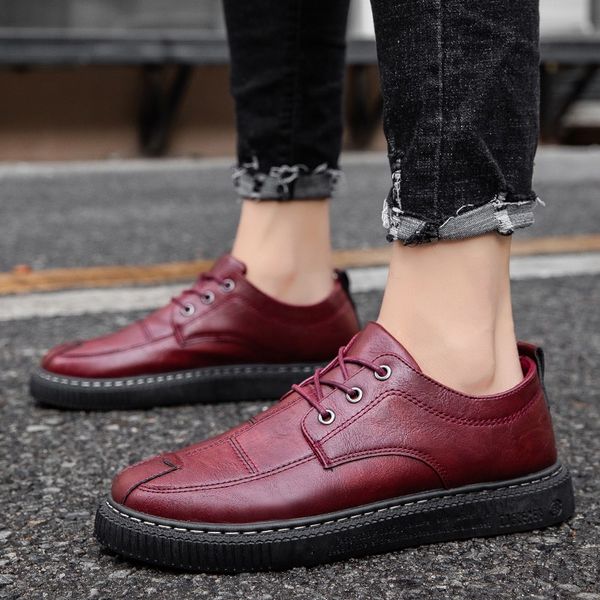 pu leather men shoes anti slip fashion men sneakers comfortable shoes casual for youth, Black
pu leather men shoes anti slip fashion men sneakers comfortable shoes casual for youth, Black