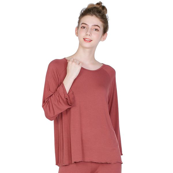women's sleepwear bielizna nocna spring and autumn pijamas women home shirts plus size 6xl ruffle sleeve loose for, Black;red
women's sleepwear bielizna nocna spring and autumn pijamas women home shirts plus size 6xl ruffle sleeve loose for, Black;red