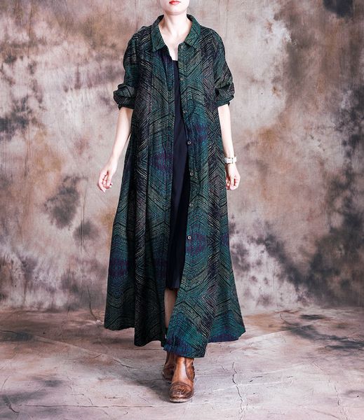 women retro printed cotton linen trench coat outerwear ladies striped vintage overcoat female cotton flax long coat 2019, Tan;black
women retro printed cotton linen trench coat outerwear ladies striped vintage overcoat female cotton flax long coat 2019, Tan;black