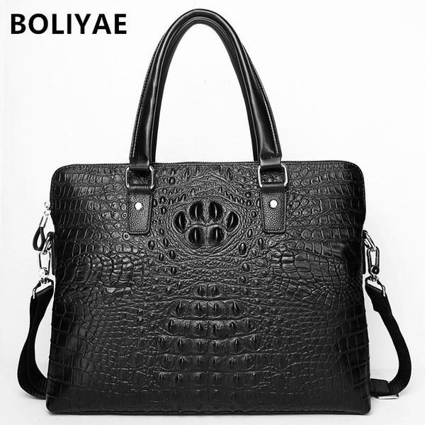 boliyae genuine leather business bag crocodile pattern handbags men cowhide briefcase lapbag fashion crossbody
boliyae genuine leather business bag crocodile pattern handbags men cowhide briefcase lapbag fashion crossbody