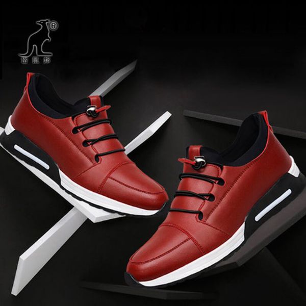 2016 spring men sports footwear leather shoes students running shoes travel shoe, Black
2016 spring men sports footwear leather shoes students running shoes travel shoe, Black