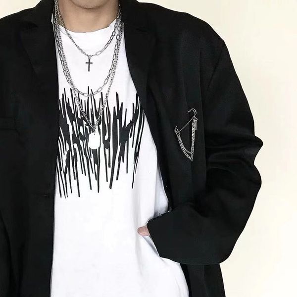 men and women with the same paragraph hip hop punk cool pin whirlpool chain tassel brooch with suit hipsters simple 2019 new, Gray
men and women with the same paragraph hip hop punk cool pin whirlpool chain tassel brooch with suit hipsters simple 2019 new, Gray