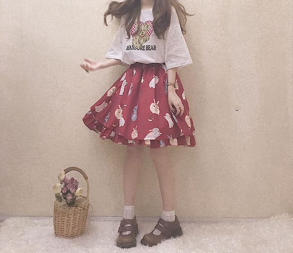 japanese cute bunny girl tutu skirt harajuku soft sister hight waist lolita mini skirts kawaii rabbit ruffle red skirt black, Black;gray
japanese cute bunny girl tutu skirt harajuku soft sister hight waist lolita mini skirts kawaii rabbit ruffle red skirt black, Black;gray