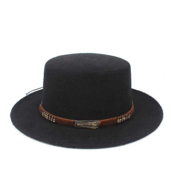 men women flat hat with belt retro fedora hat wide brim jazz size 56-58cm, Blue;gray
men women flat hat with belt retro fedora hat wide brim jazz size 56-58cm, Blue;gray