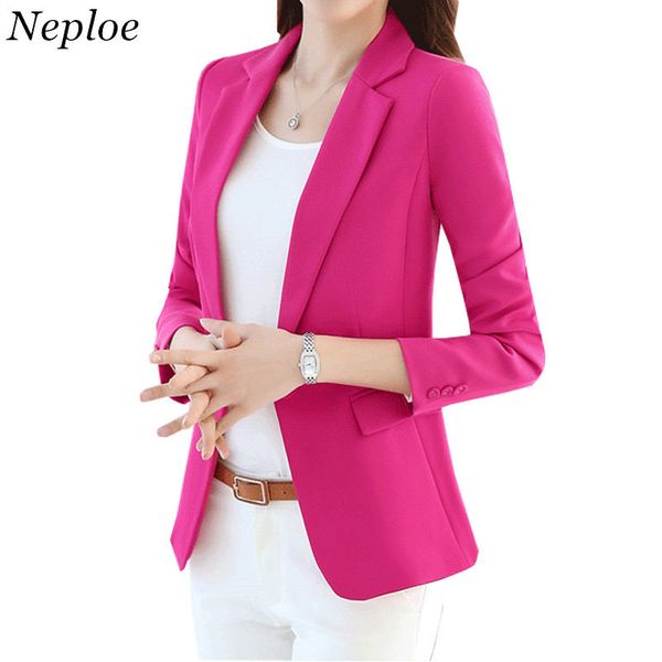 women's suits & blazers neploe plus size blazer solid coat 2021 spring single button outwear women office wear pure color female coats, White;black
women's suits & blazers neploe plus size blazer solid coat 2021 spring single button outwear women office wear pure color female coats, White;black