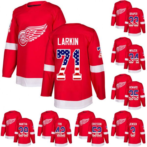 Detroit Red Wings USA Flag Jersey 71 Dylan Larkin 26 Thomas Vanek 42 Martin Frk 52 Jonathan Ericsson 3 Nick Jensen Hockey Jerseys
Detroit Red Wings USA Flag Jersey 71 Dylan Larkin 26 Thomas Vanek 42 Martin Frk 52 Jonathan Ericsson 3 Nick Jensen Hockey Jerseys