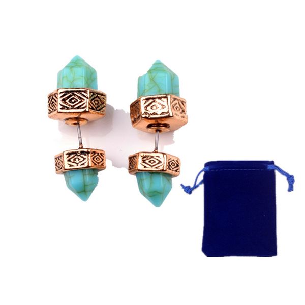 stainless steel turquoise double-sided geometric stud earrings natural stone temperament simple easter gift earrings, Golden
stainless steel turquoise double-sided geometric stud earrings natural stone temperament simple easter gift earrings, Golden
