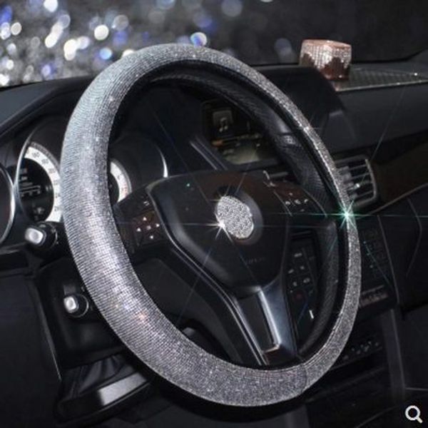 universal car steering wheel cover cap leather rhinestone diamond steering wheel covers for women girls car-styling accessories
universal car steering wheel cover cap leather rhinestone diamond steering wheel covers for women girls car-styling accessories