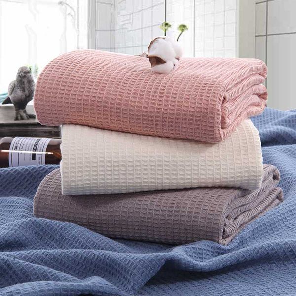 100% Cotton Waffle Weave Thermal Blanket Super Soft Bed Cover Kids Blanket Baby Receiving Kids Quilt Baby Swaddle