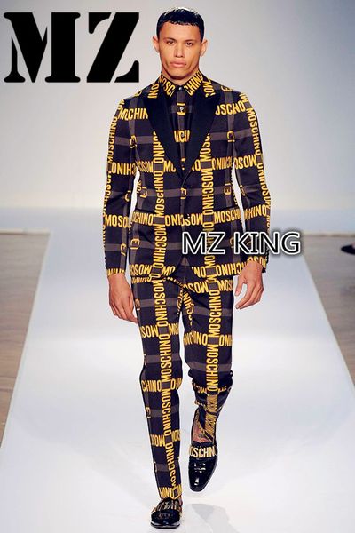 men's suits & blazers 2021 male singer dj stage costume three-piece suit gd personality letter, White;black
men's suits & blazers 2021 male singer dj stage costume three-piece suit gd personality letter, White;black