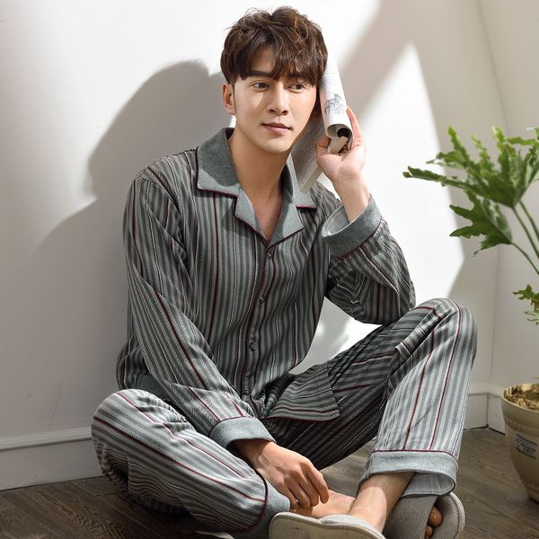 pajamas mens winter cotton korean-style new long-sleeved lapel cardigan large size casual spring and autumn home service middle-aged suit
pajamas mens winter cotton korean-style new long-sleeved lapel cardigan large size casual spring and autumn home service middle-aged suit