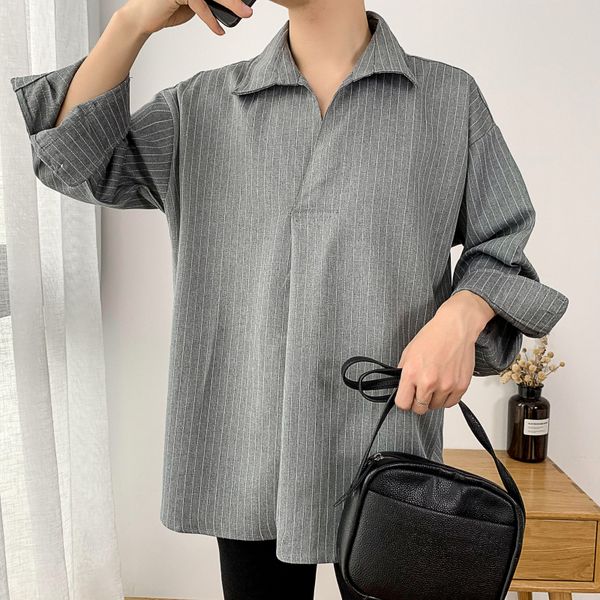 autumn dress shirt men's fashion society men shirt business casual striped man loose hooded male large size -5xl, White;black
autumn dress shirt men's fashion society men shirt business casual striped man loose hooded male large size -5xl, White;black