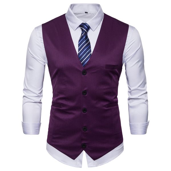 vest men's fashion simple solid color vest men's large size slim send tie single-breasted business casual suit, Black;white
vest men's fashion simple solid color vest men's large size slim send tie single-breasted business casual suit, Black;white