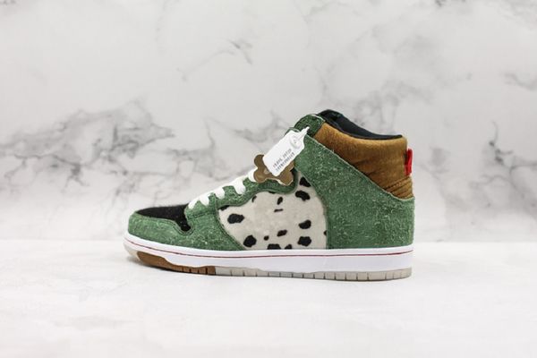 sb dunk high dog walker skateboard shoes new arrival brand designer deerskin spots green brown suede casual sport sneaker
sb dunk high dog walker skateboard shoes new arrival brand designer deerskin spots green brown suede casual sport sneaker
