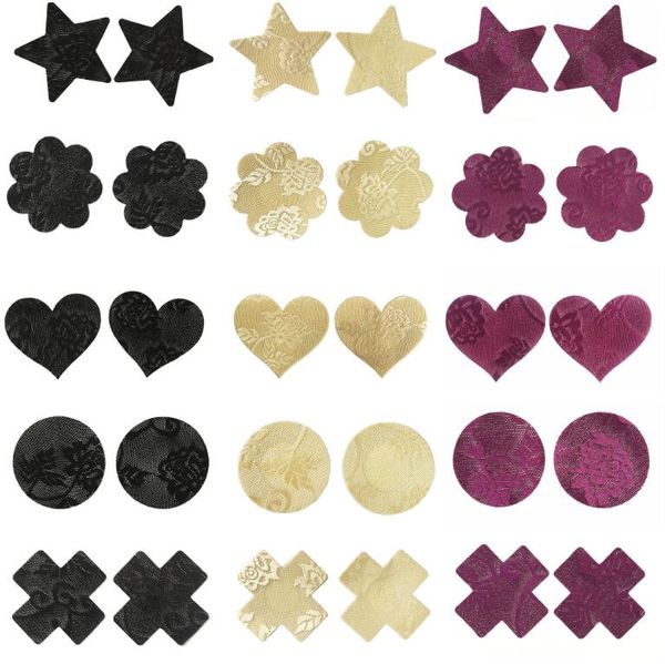 women disposable various styles lace breast petals invisible nipple cover self adhesive breathable breast sticker pad, Black;white
women disposable various styles lace breast petals invisible nipple cover self adhesive breathable breast sticker pad, Black;white