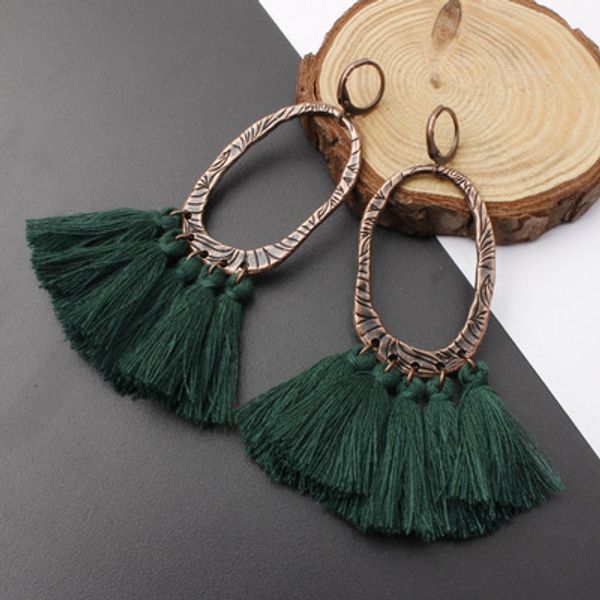 11 colors new long tassel earrings female bohemian national wind multicolor vintage alloy earrings wholesale gift, Silver
11 colors new long tassel earrings female bohemian national wind multicolor vintage alloy earrings wholesale gift, Silver