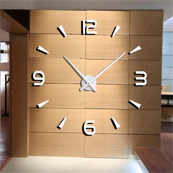 diy new large wall clock modern design quartz watch reloj de pared silent 3d mirror watch wall clock stickers living room klok
diy new large wall clock modern design quartz watch reloj de pared silent 3d mirror watch wall clock stickers living room klok