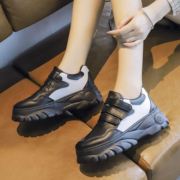 women's 2020 new spring luxury color shoes increased women's shoes sports thick bottom high heels e14-49, Black
women's 2020 new spring luxury color shoes increased women's shoes sports thick bottom high heels e14-49, Black