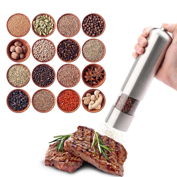 metal electric pepper shaker salt spice pepper grinder set shakers mills kitchen seasoning grinding tool accessories
metal electric pepper shaker salt spice pepper grinder set shakers mills kitchen seasoning grinding tool accessories