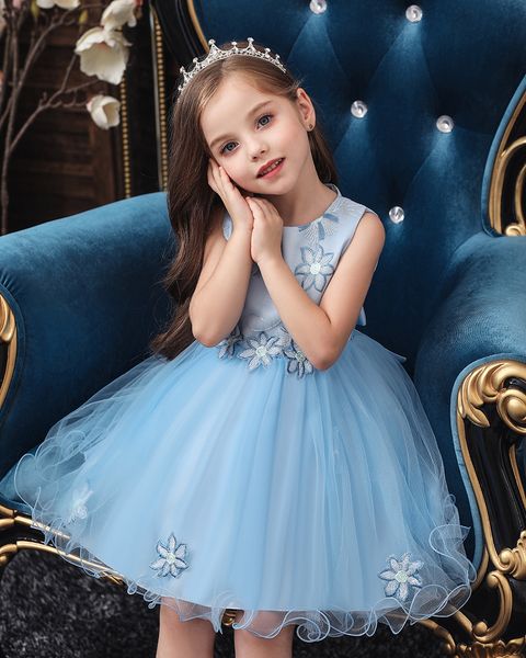 fashion tulle wedding flower girl dress birthday party baby girl clothes formal party girls short dresses, White;blue
fashion tulle wedding flower girl dress birthday party baby girl clothes formal party girls short dresses, White;blue