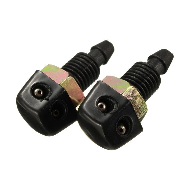car vehicle front windshield wipers washer sprayer nozzle plastic black 2 pcs universal
car vehicle front windshield wipers washer sprayer nozzle plastic black 2 pcs universal