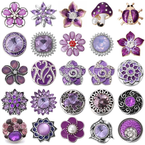 6pcs/lot snap button jewelry purple rhinestone flower snap buttons fit 18mm bracelets bangles diy jewelry, Golden;silver
6pcs/lot snap button jewelry purple rhinestone flower snap buttons fit 18mm bracelets bangles diy jewelry, Golden;silver