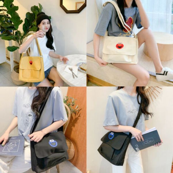 women lady girl's one-shoulder simple student bag with skew canvas bag for 2019 big shopping tote handbag shopping bags
women lady girl's one-shoulder simple student bag with skew canvas bag for 2019 big shopping tote handbag shopping bags