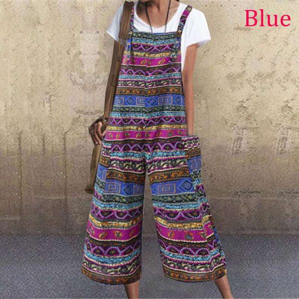 vonda 2020 women rompers plus size wide leg pants summer jumpsuits casual pockets calf-length playsuits vintage print overall, Black;white
vonda 2020 women rompers plus size wide leg pants summer jumpsuits casual pockets calf-length playsuits vintage print overall, Black;white