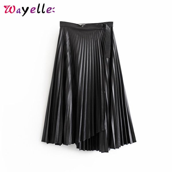 skirts pu leather pleated skirt winter belt design irregular hem midi basic black women elegant
skirts pu leather pleated skirt winter belt design irregular hem midi basic black women elegant