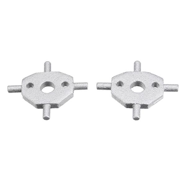 2 pieces headlight washer covers cruciform swivel pivot for jaguar x/s type 
2 pieces headlight washer covers cruciform swivel pivot for jaguar x/s type