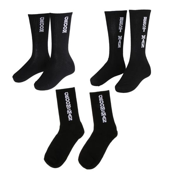 cotton mens wedding groom socks breathable short crew socks black