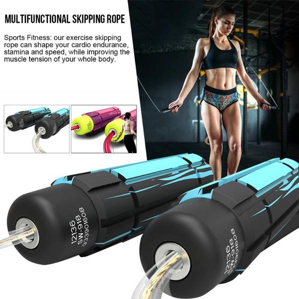skipping rope with ball bearings rapid speed jump rope cable memory foam handles for training endurance gym
skipping rope with ball bearings rapid speed jump rope cable memory foam handles for training endurance gym