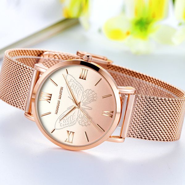 women's watches fashion butterfly dial beauty ladies wrist watches exquisite roman numeral mesh steel watch women zegarek damski, Slivery;brown
women's watches fashion butterfly dial beauty ladies wrist watches exquisite roman numeral mesh steel watch women zegarek damski, Slivery;brown